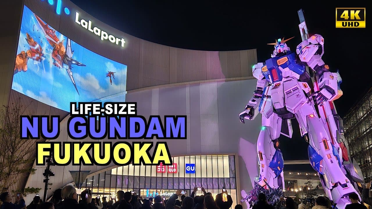RX-93ff Nu Gundam Statue @ Fukuoka